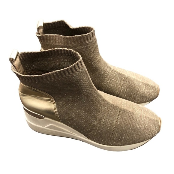 Michael Kors Skyler Boots wedge sneaker pull on size 6 - Picture 3 of 10
